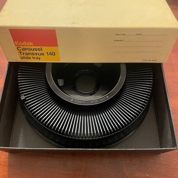 Vintage Kodak Carousel Transvue 140 Slide Tray in Box Prop - Picture 1 of 5